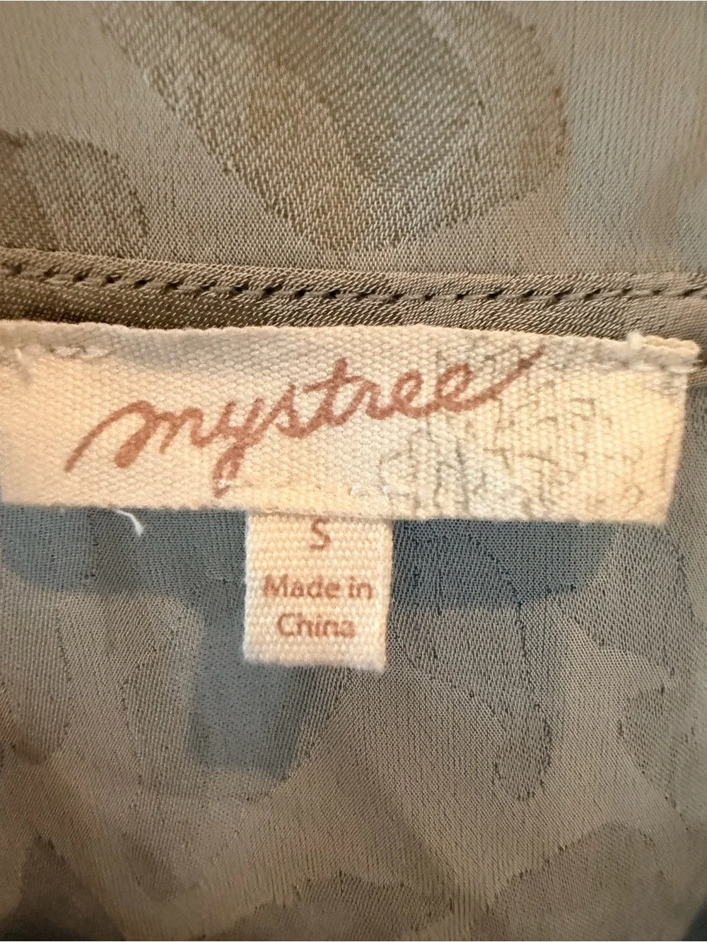 Mystree Light tan/ taupe Patterned Bomber Jacket